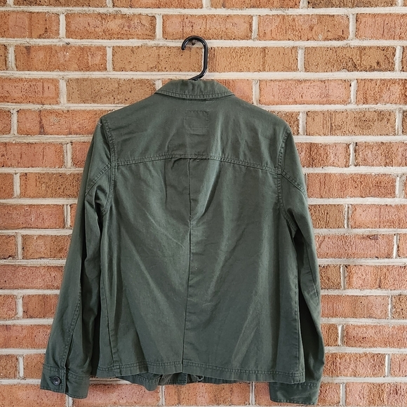 OLD NAVY Green Shirt Jacket - Picture 2 of 4